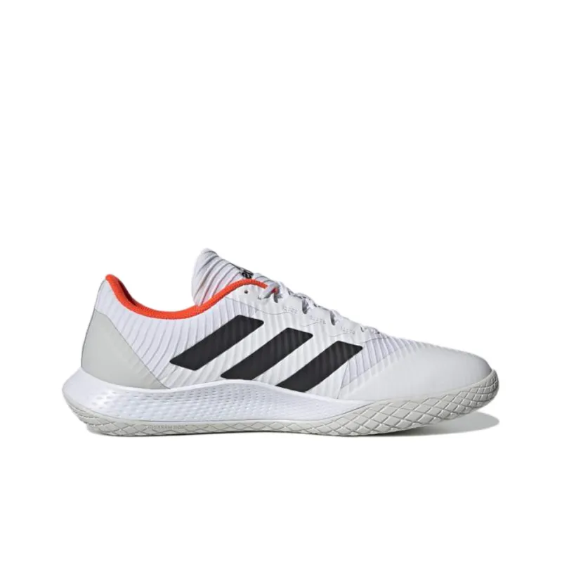 Adidas Forcebounce Handball Cushioning Breathable Low Top Training Shoes Men's White Black-1