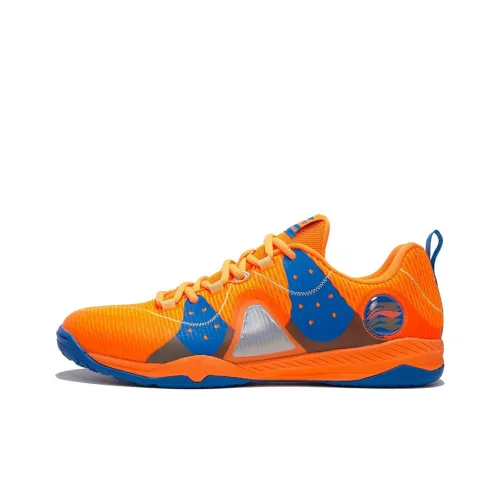 LINING Training Shoes Unisex Low-Top Neon Bright Orange/Dark Luminous Blue