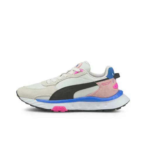 PUMA Wild Rider Rollin Training Shoes Unisex Low-Top White/Pink/Blue