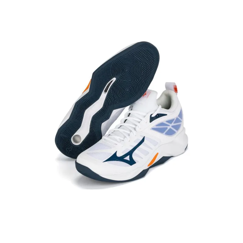 Mizuno Wave Dimension 'White Blue'-3