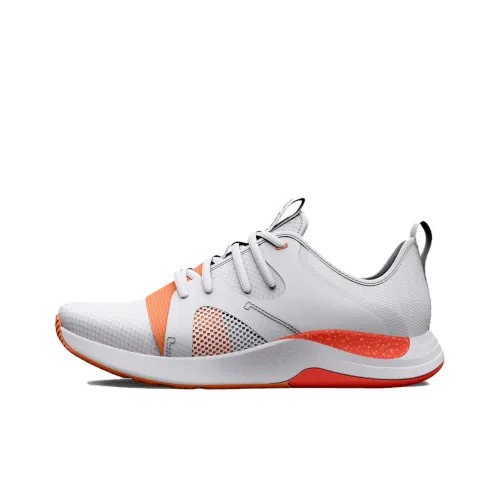 Under Armour Charged Breathe TR Training Shoes Women's Low-Top Gray/Orange