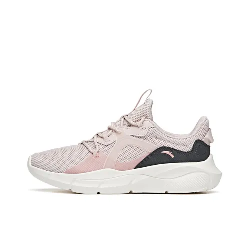 ANTA Variety Training Collection Training Shoes Women's Low-Top Dusty Grey/Carbon Grey/Eraser Pink