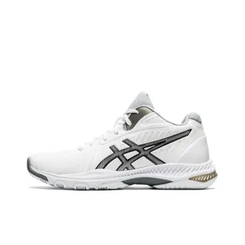 Asics Gel-Netburner Ballistic MT Ballistic FF MT 2 Anti-Slip Wear-Resistant Mid-Top Training Shoes Women's White Gray