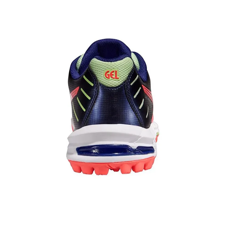 Asics Gel-Hockey Anti-Slip Wear-Resistant Low-Top Training Shoes Women's Blue Pink-3