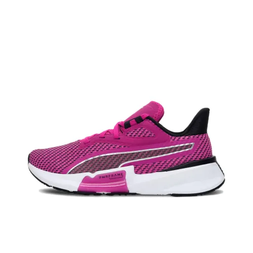 PUMA Pwrframe Series Training Shoes Women's Low-Top Pink/Purple/White/Black
