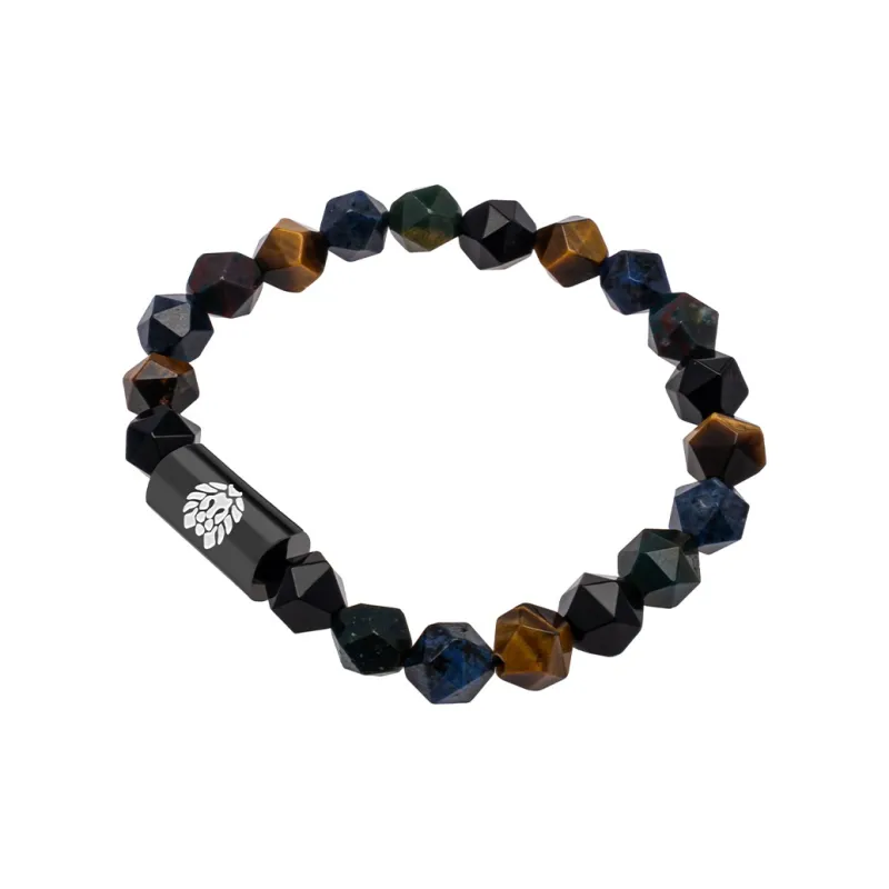 Rastaclat Bloodstone Small Lion Chinese Style Beaded Bracelet Unisex-2