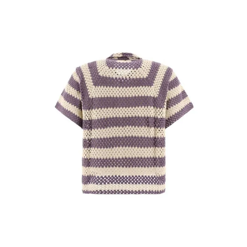 BODE Flagship Crochet Shirt-1