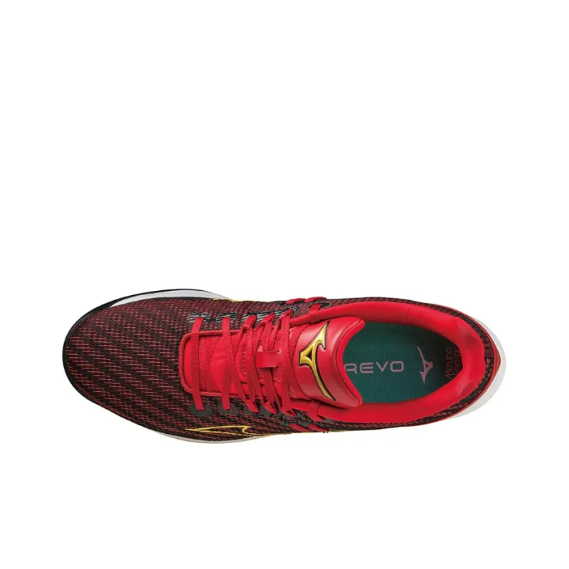 Mizuno Wave Lightrevo Anti-Slip And Wear-Resistant Breathable Low-Top Training Shoes Men's Red Gold-2