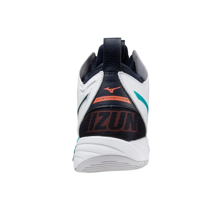 Mizuno Momentum Training Shoes Unisex Mid-Top White/Black/Blue-3
