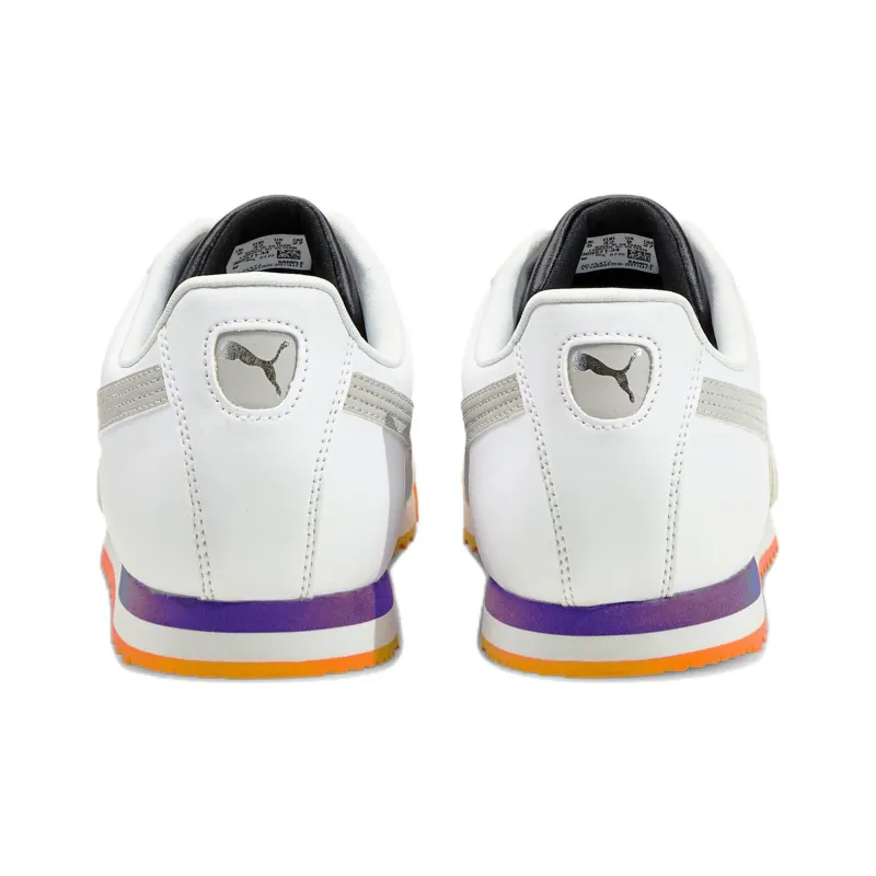 PUMA Roma Basic Plus Training Shoes Men Low-Top White/Orange/Gray-3