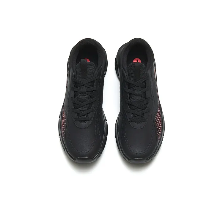 Anta Shock Absorbers With Slip Resistant And Abrasion Resistant Properties Low Top Training Shoes Men's Black Red-2