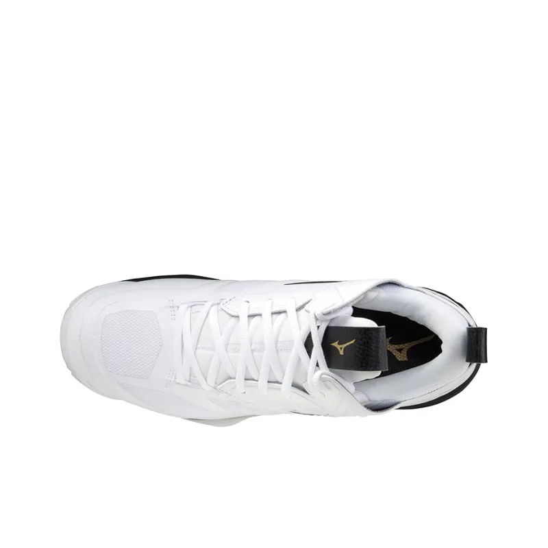 Mizuno Wave Momentum 2 Mid 'White Black Gold'-2
