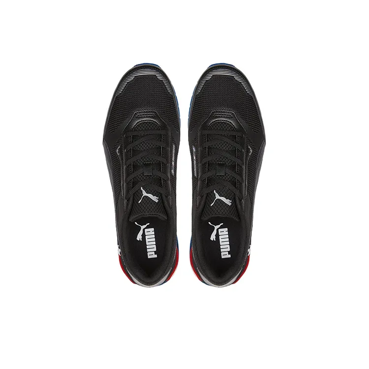 PUMA BMW M Motorsport Track Racer Motorsport Low-Top Training Shoes Men's Black Blue Red-3
