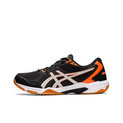 Asics Gel-Rocket Training Shoes Men Low-Top Black/Orange