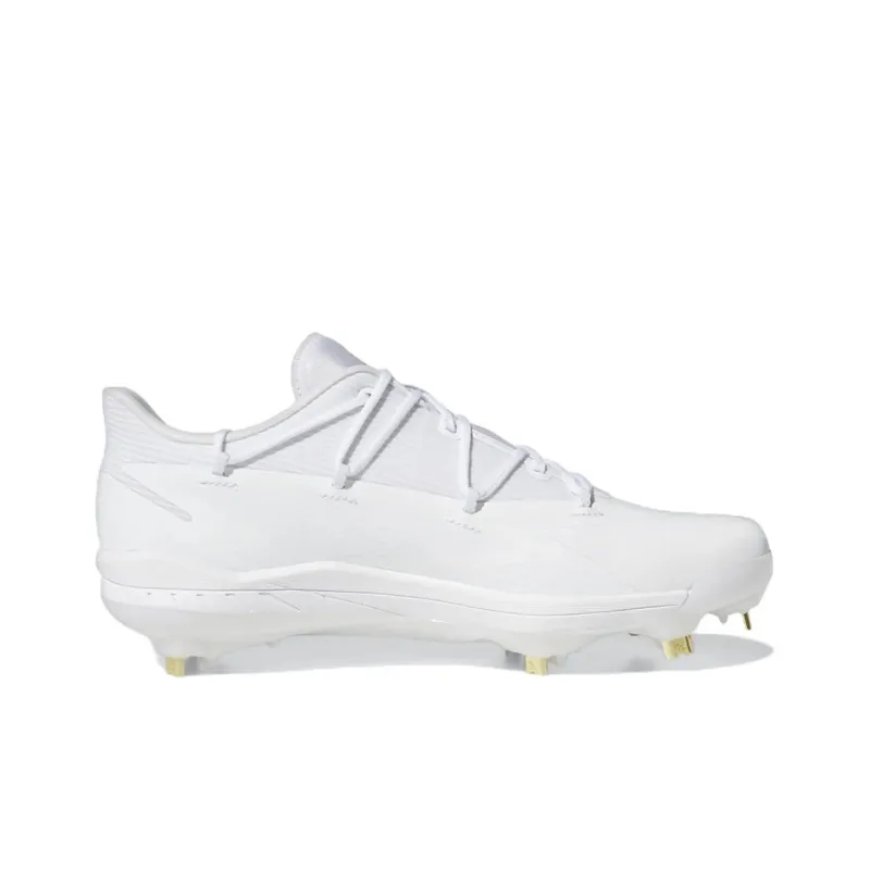 Adidas Adizero Cleats Wear Resistant Low Top Training Shoes Men's White Gold-1