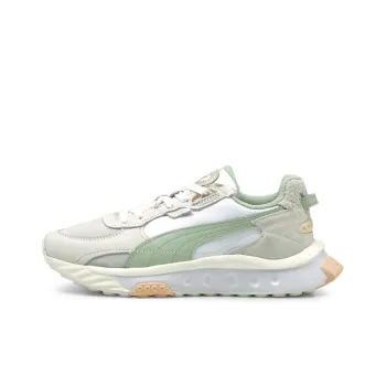 PUMA Wild Rider Prm White Grey Green Women's