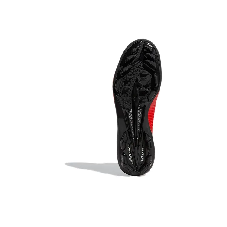 Adidas Adizero Anti-Slip And Wear-Resistant Coverage Mid-Top Training Shoes Men's Red Black-5