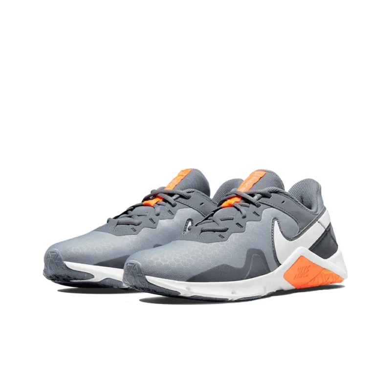 Nike Legend Essential 2 'Wolf Grey Total Orange'-2