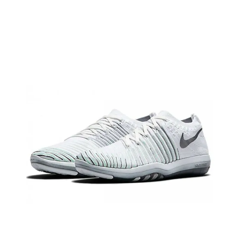 Nike Free Transform Flyknit Training Shoes Women's Low-Top White-2