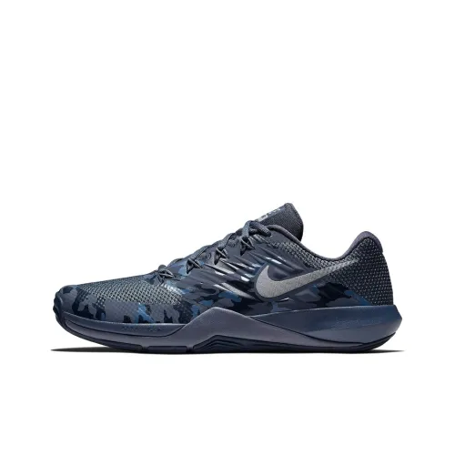 Nike Lunar Prime Iron 2 Training Shoes Men Low-Top Gray/Blue