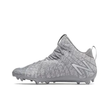 New Balance BurnX2 Mid Lacrosse Cleat Anti-Slip Wear-Resistant Mid-Top Training Shoes Men's Gray