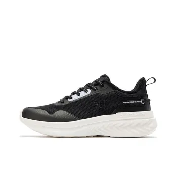 361° Cushioning Anti Slip And Wear Resistant Low Top Running Shoes Women's Black White