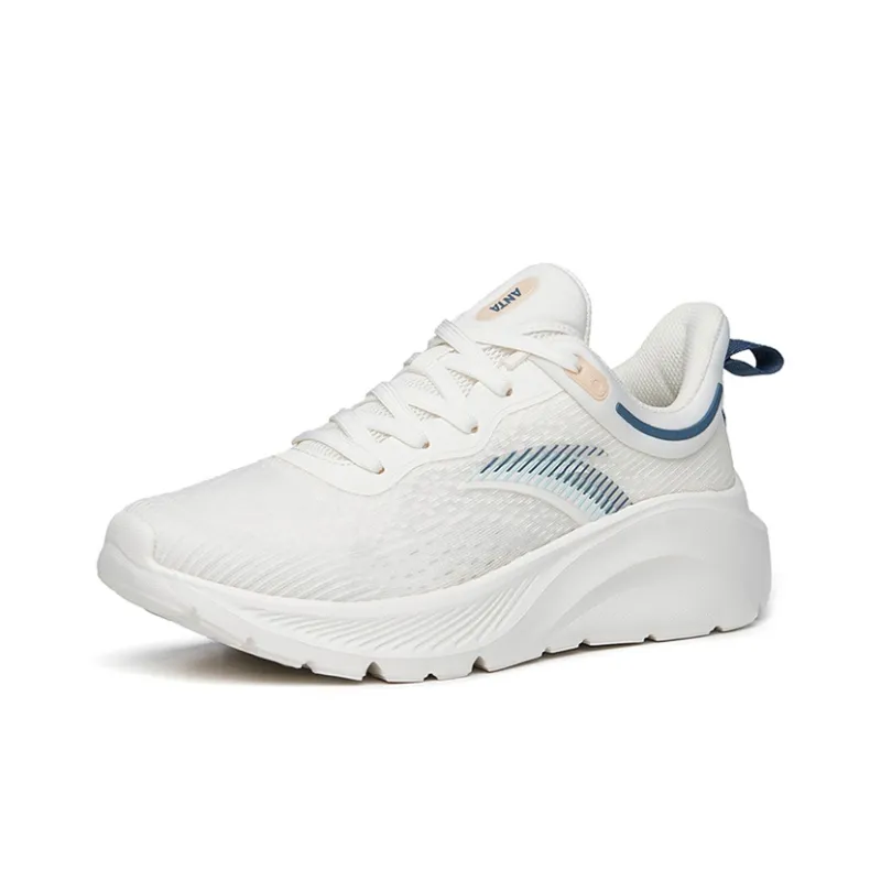 ANTA Variety Training Collection Training Shoes Men Low Top Ivory White/River Blue/Chessboard Gray-1