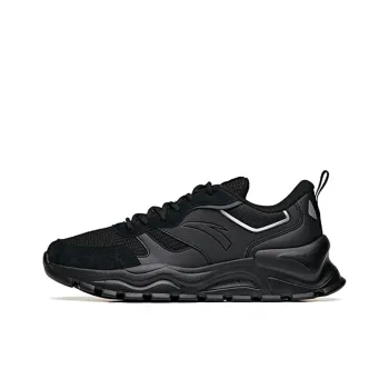 Anta Variety Training Collection Anti Slip Wear Resistant Low Top Training Shoes Men's Pure Black