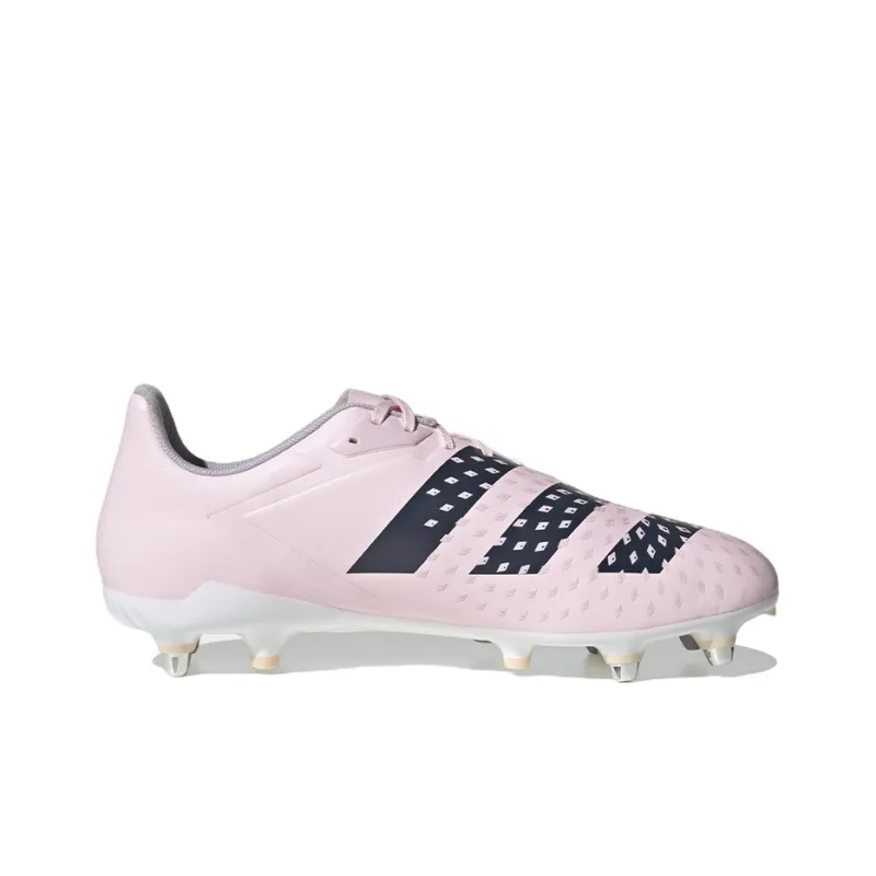 Adidas Malice SG Malice SG Anti-Slip And Wear-Resistant Lightweight Low-Top Rugby Shoes Pink White-1