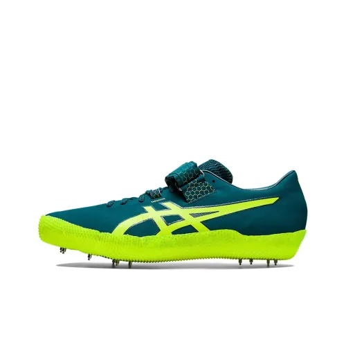 Asics High Jump Pro 2 Training Shoes Men Low-Top Green/Yellow