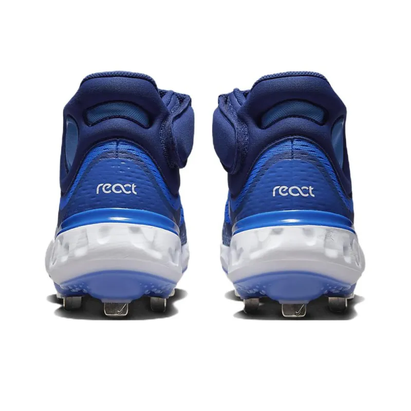 Nike Alpha Huarache Elite 4 Mid 'Hyper Royal White'-4