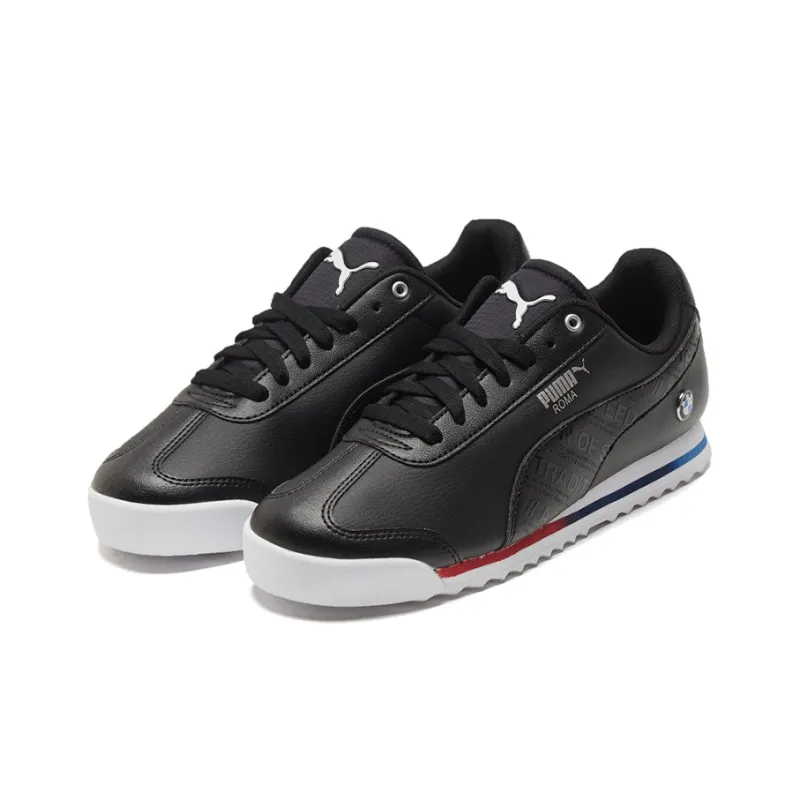PUMA Bmw Mms Roma Low Top Running Shoes Black/White-2