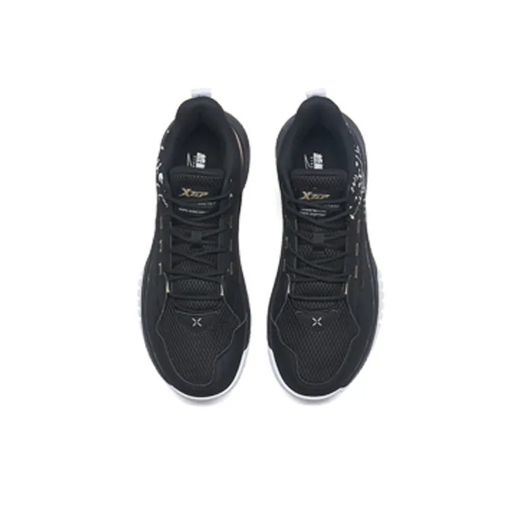 XTEP Training Shoes Men Low Top Black/Gold-2