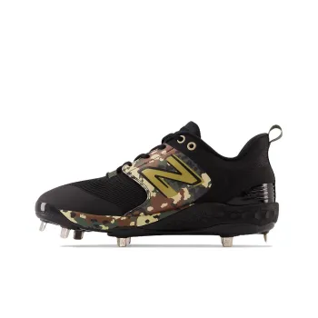 New Balance NB Fresh Foam X 3000v6 Armed Forces Day Cushioned Slip-Resistant Low-Top Baseball Shoes Men's Black Yellow