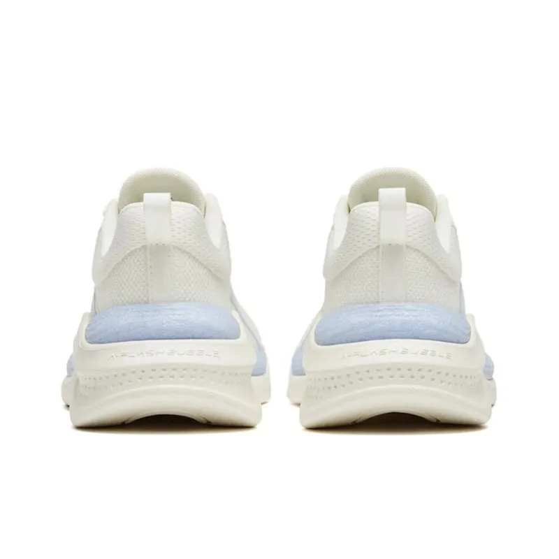 Anta Shenxi Anti Slip Wear Resistant Low Top Training Shoes Women's White Blue-3