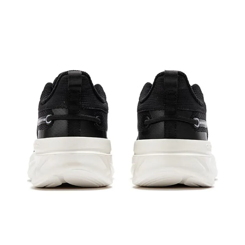 361° Cushioning Anti Slip And Wear Resistant Low Top Running Shoes Women's Black White-3