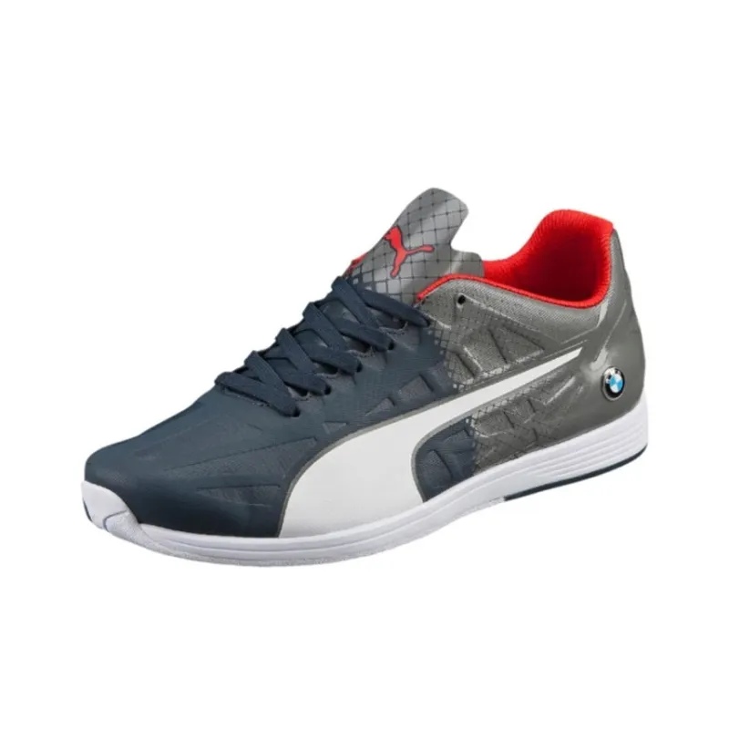 PUMA Bmw Ms Evospeed Evospeed Lace Anti-Slip Wear-Resistant Low-Top Training Shoes Men's Dark Blue-1