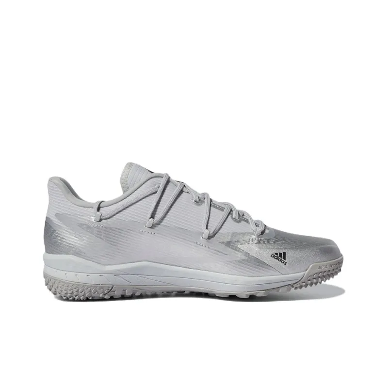 Adidas Afterburner 8 8 Turf Wear-Resistant Low-Top Training Shoes Men's Silver-1