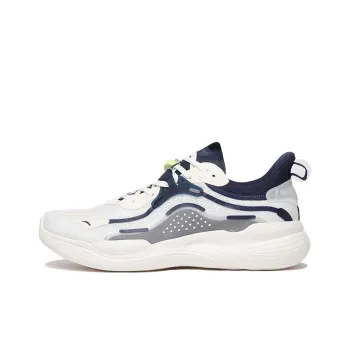 ANTA Training Shoes Men Low Top Ivory White/Opaque Simple Blue