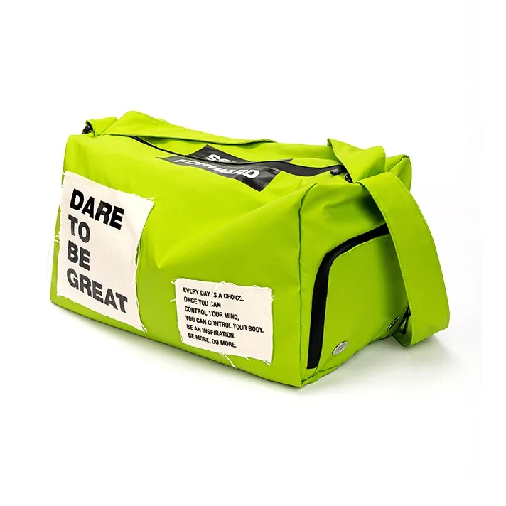KMV Polyester Small Square Bag Gym Bag Unisex Green Apple Green-2