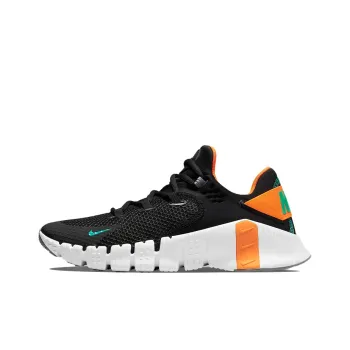Nike Free Metcon 4 'Black Total Orange Emerald'