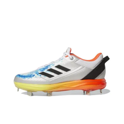 Adidas Icon 7 Ko Cleats Wear-Resistant Low-Top Training Shoes Men's White Black Orange