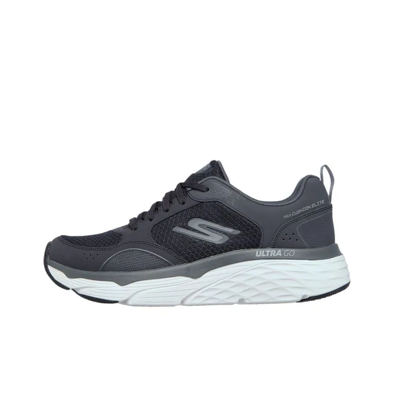 Skechers Max Cushioning Elite Rivalry Low Top Training Shoes Men's Black-0