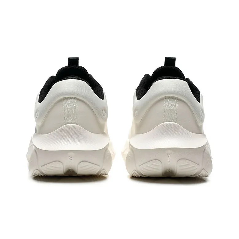 Anta Variety Training Collection Abrasion Resistant Cushioning Low Top Training Shoes Men's White Gray Black-4