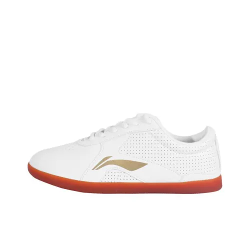 LiNing Cushioning Anti-Slip Wear-Resistant Breathability Low-Top Training Shoes Unisex White