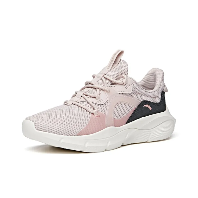 ANTA Variety Training Collection Training Shoes Women's Low Top Lotus Gray/Carbon Gray/Rubber Pink-1