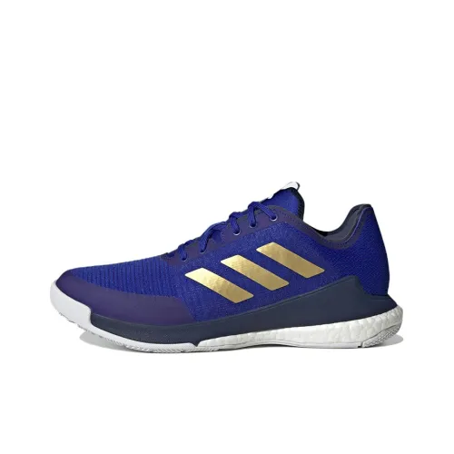 Adidas Crazyflight Training Shoes Men Low-Top Blue/Navy/Gold