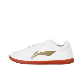 LiNing Tai Chi Anti Slip And Wear Resistant Breathable Low Top Training Shoes Unisex Red White