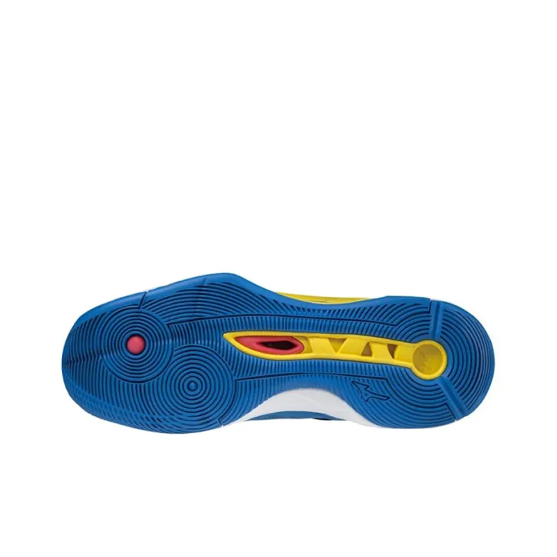 Mizuno Wave Momentum 2 'Blue Yellow White'-4