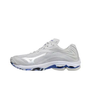 Mizuno Wave Lightning Z6 Anti Slip Wear Resistant Low Top Volleyball Shoes Unisex Gray